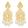 Sukkhi Stylish Pearl Gold Plated Kundan Dangle Earring For Women