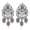 Sukkhi Glimmery Rhodium Plated Dangle Earring For Women