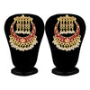 Sukkhi Lavish Pearl Gold Plated Floral Meenakari Chandbali Earring For Women