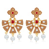 Sukkhi Graceful Gold Plated Pearl Mint Collection Dangle Earring For Women