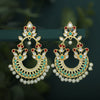 Sukkhi Fancy Pearl Gold Plated Kundan Chandbali Earring For Women