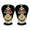 Sukkhi Stunning Pearl Gold Plated Kundan Chandelier Earring For Women