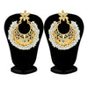 Sukkhi Floral Gold Plated Pearl Chandbali Earring For Women