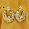 Sukkhi Floral Gold Plated Pearl Chandbali Earring For Women