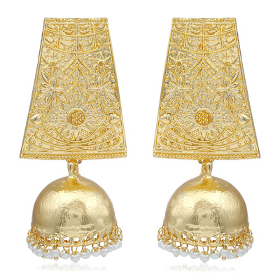 Sukkhi Elegant Gold Plated Pearl Jhumki Earring For Women