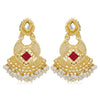 Sukkhi Classy Kundan Gold Plated Pearl Chandbali Earring For Women