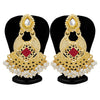 Sukkhi Classy Kundan Gold Plated Pearl Chandbali Earring For Women