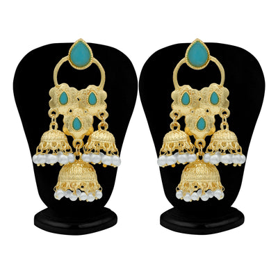 Sukkhi Trendy Gold Plated Pearl Jhumki Earring For Women