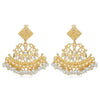 Sukkhi Lavish Kundan Gold Plated Pearl Chandelier Earring for Women