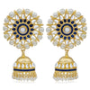 Sukkhi Fabulous Kundan Gold Plated Pearl Meenakari Jhumki Earring for Women