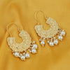 Sukkhi Classic Gold Plated Pearl Chandbali Earring for Women