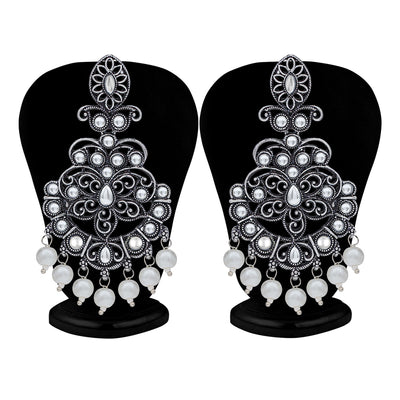 Sukkhi Exotic Oxidised Pearl Chandelier Earring For Women