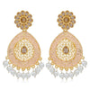 Sukkhi Dazzling LCT Gold Plated Mint Collection Pearl Dangle Earring For Women