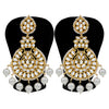 Sukkhi Gleaming Pearl Gold Plated Kundan Chandbali Earring for Women