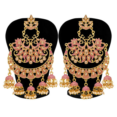 Sukkhi Exotic Gold Plated Mint Collection Pearl Chandelier Earring For Women