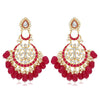 Sukkhi Amazing Pearl Gold Plated Kundan Meenakari Chandbali Earring For Women