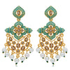 Sukkhi Glorious LCT Gold Plated Mint Collection Pearl Dangle Earring For Women