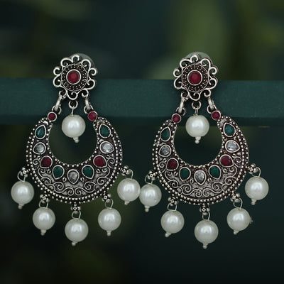 Sukkhi Astonish Oxidised Chandbali Earring For Women