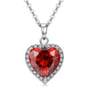 Sukkhi Lavish Rhodium Plated Heart Pendant For Women