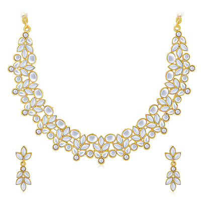 Sukkhi Adorable Gold Plated Kundan Necklace Set for Women