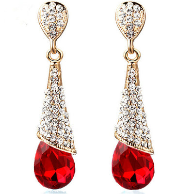 Sukkhi Dazzling Gold Plated Floral Crystal Dangle Earring Combo For Women