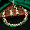 Sukkhi Incredible Gold Plated Green Pearl & Kundan Choker Necklace Set for Women