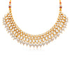 Sukkhi Charming Gold Plated Pearl & Kundan Choker Necklace Set for Women