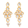Sukkhi Charming Gold Plated Pearl & Kundan Choker Necklace Set for Women