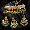 Sukkhi Ethnic Gold Plated Pearl & Kundan Choker Necklace Set for Women