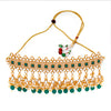 Sukkhi Ethnic Gold Plated Pearl & Kundan Choker Necklace Set for Women