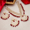 Sukkhi Glorious Gold Plated Pearl & Kundan Multi-String Necklace Set for Women