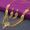 Sukkhi Gleaming 24 Carat Gold Plated Multi-String Necklace Set for Women