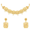 Sukkhi Glittery 24 Carat Gold Plated Choker Necklace Set for Women