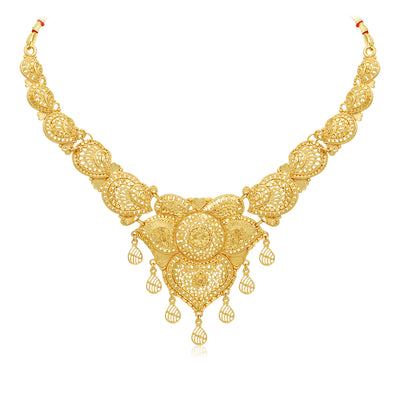 Sukkhi Exclusive 24 Carat Gold Plated Choker Necklace Set for Women