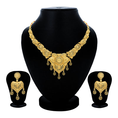 Sukkhi Exclusive 24 Carat Gold Plated Choker Necklace Set for Women