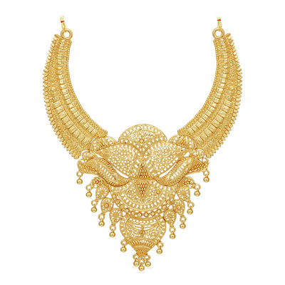 Sukkhi Dazzling 24 Carat Gold Plated Choker Necklace Set for Women