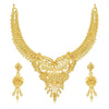 Sukkhi Gleaming 24 Carat Gold Plated Choker Necklace Set for Women