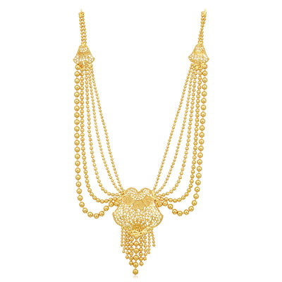 Sukkhi Attractive 24 Carat Gold Plated Multi-String Necklace Set for Women