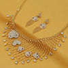 Sukkhi Glorious 24 Carat Gold Plated Austrian Diamond Choker Necklace Set for Women