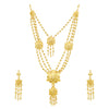 Sukkhi Amazing 24 Carat Gold Plated Floral Multi-String Necklace Set for Women