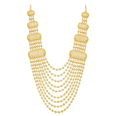 Sukkhi Incredible 24 Carat Gold Plated Multi-String Necklace Set for Women