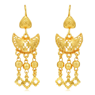 Sukkhi Marvelous 24 Carat Gold Plated Multi-String Necklace Set for Women