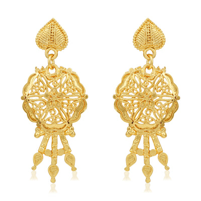 Sukkhi Ravishing 24 Carat Gold Plated Choker Necklace Set for Women