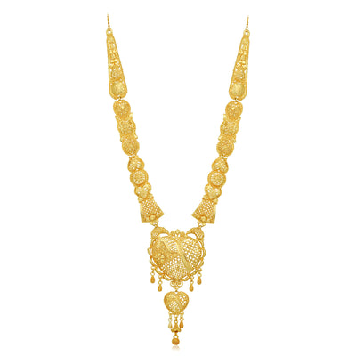 Sukkhi Amazing 24 Carat Gold Plated Long Haram Necklace Set for Women