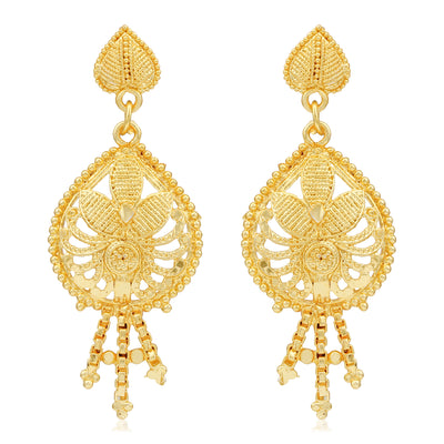 Sukkhi Stunning 24 Carat Gold Plated Choker Necklace Set for Women