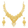 Sukkhi Classic 24 Carat Gold Plated Floral Choker Necklace Set for Women