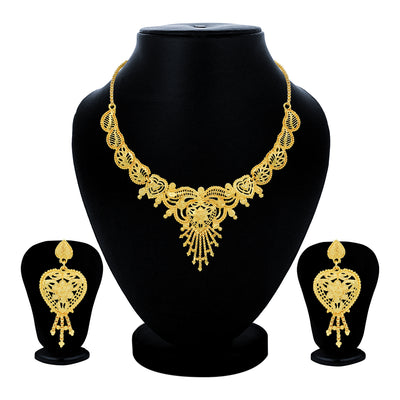 Sukkhi Modish 24 Carat Gold Plated Choker Necklace Set for Women