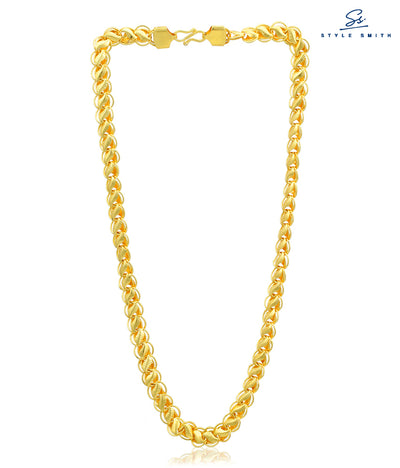 Style Smith Elegant Gold Plated Link Chain for Men