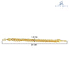 Style Smith Glimmery Gold Plated Link Bracelet for Men