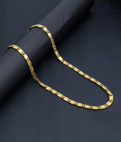 Style Smith Attractive Gold Plated Snail Chain for Men